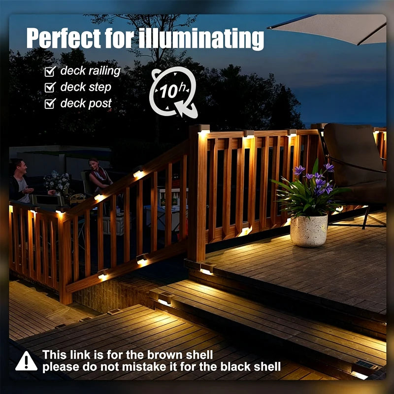 Solar Deck Lights 4/8/12Pcs