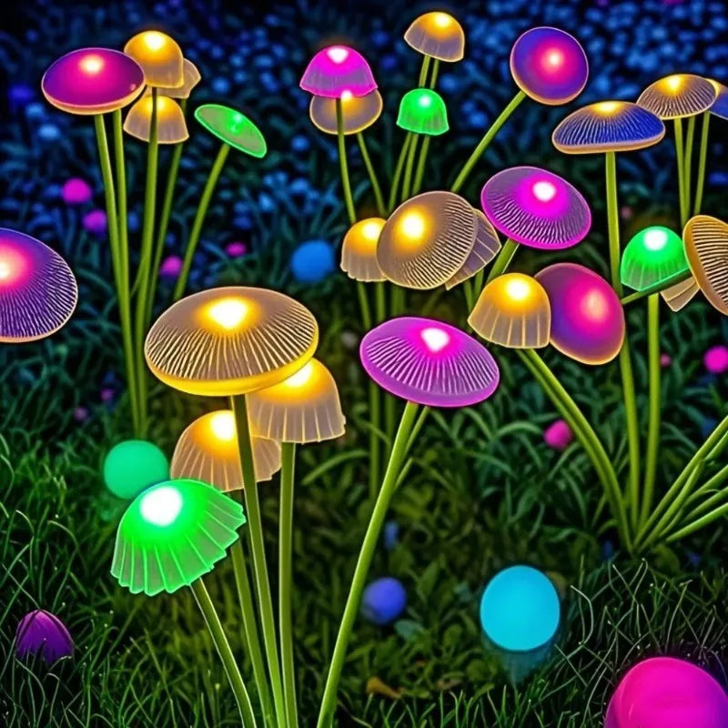 LED Solar Mushroom Garden Lights