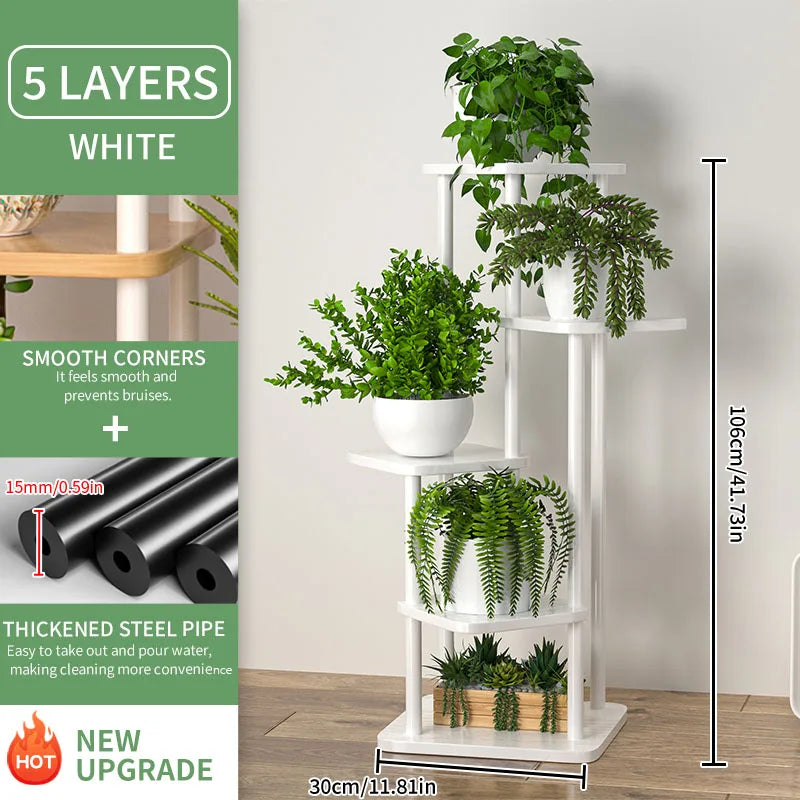 Multi-Level Flower Pot Storage & Display Shelf