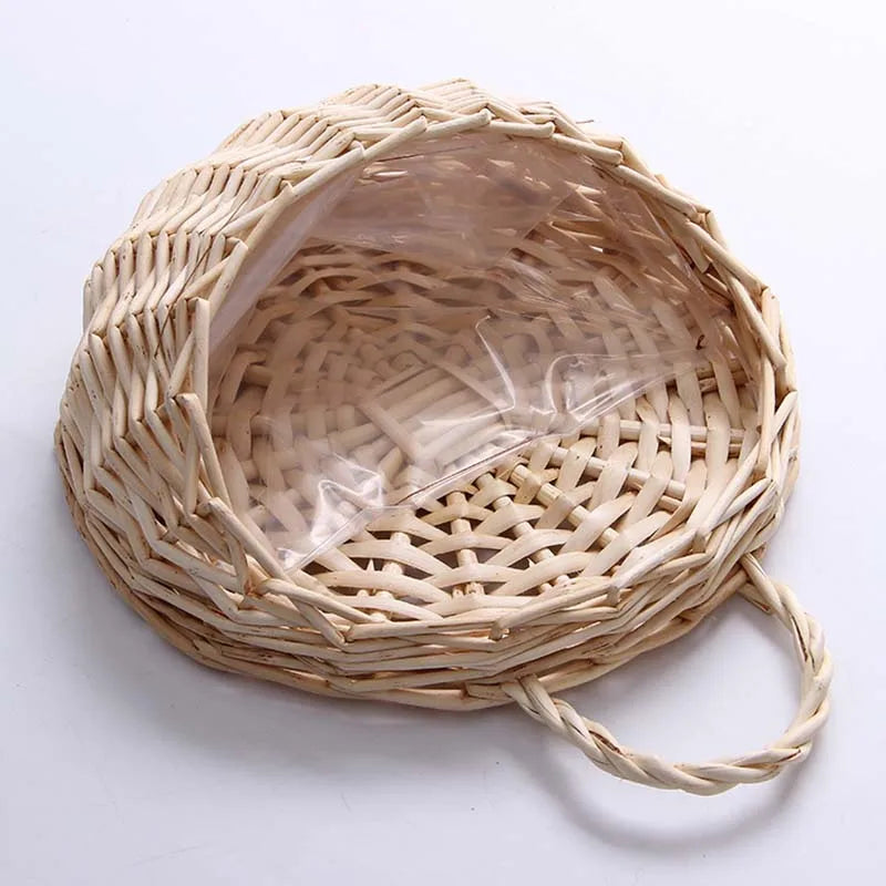 Handmade Wicker Rattan Wall Planter