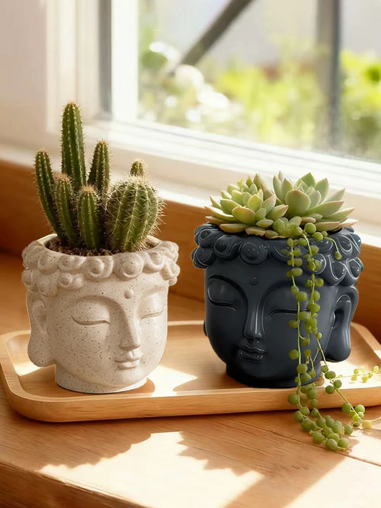 Creative Buddha Statue Flower Pot