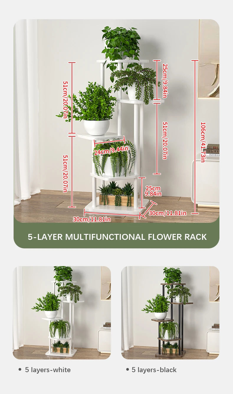 Multi-Level Flower Pot Storage & Display Shelf