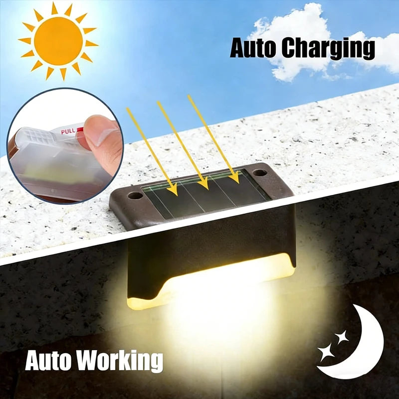 Solar Deck Lights 4/8/12Pcs