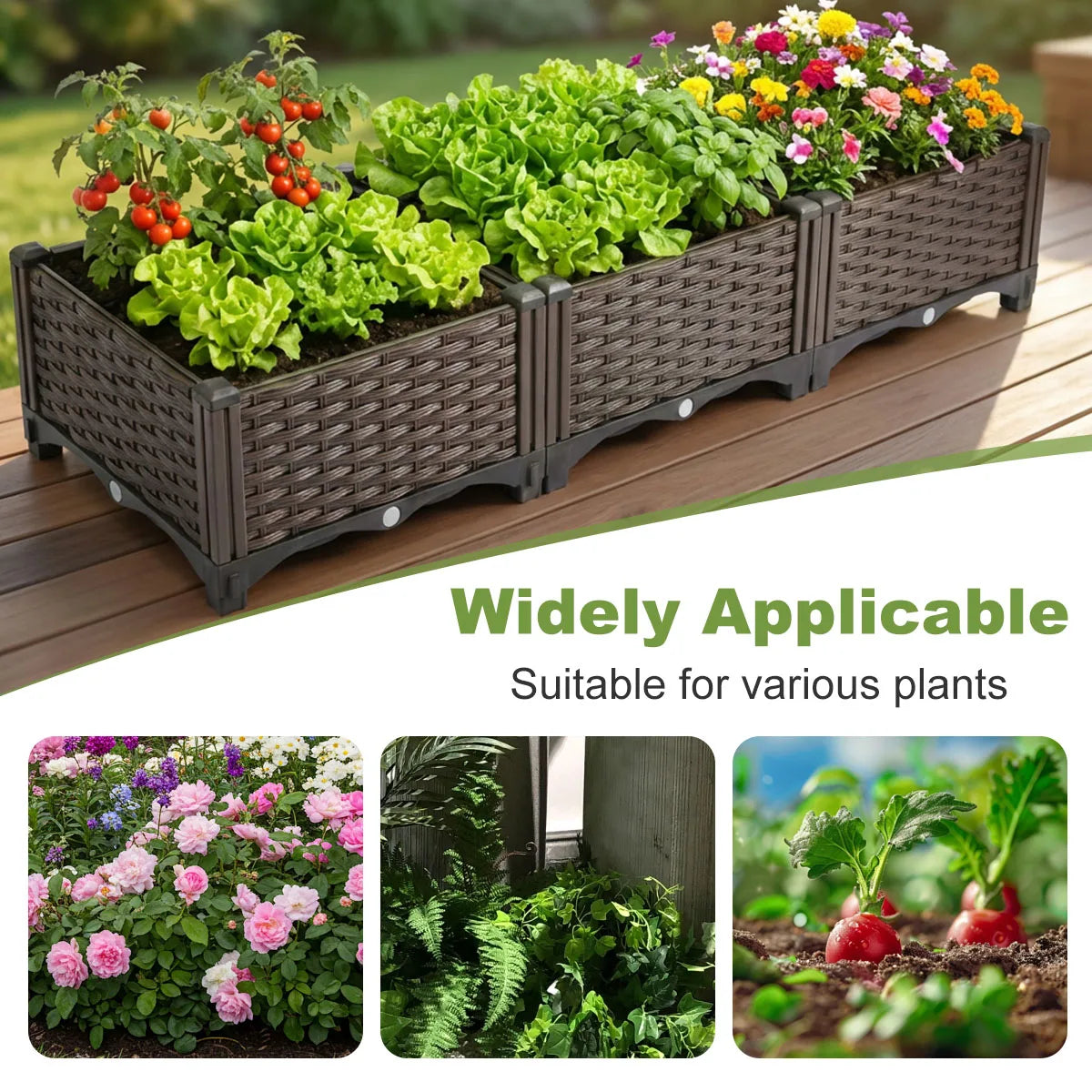 Rectangular Raised Garden Bed Kit