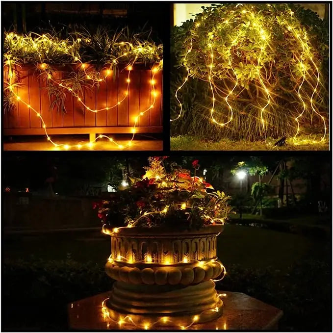 LED Solar Strip Rope Fairy Lights