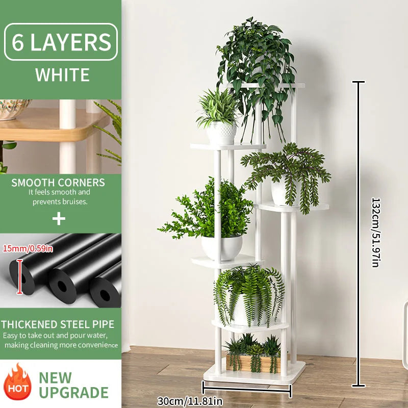 Multi-Level Flower Pot Storage & Display Shelf