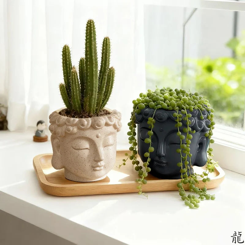 Creative Buddha Statue Flower Pot