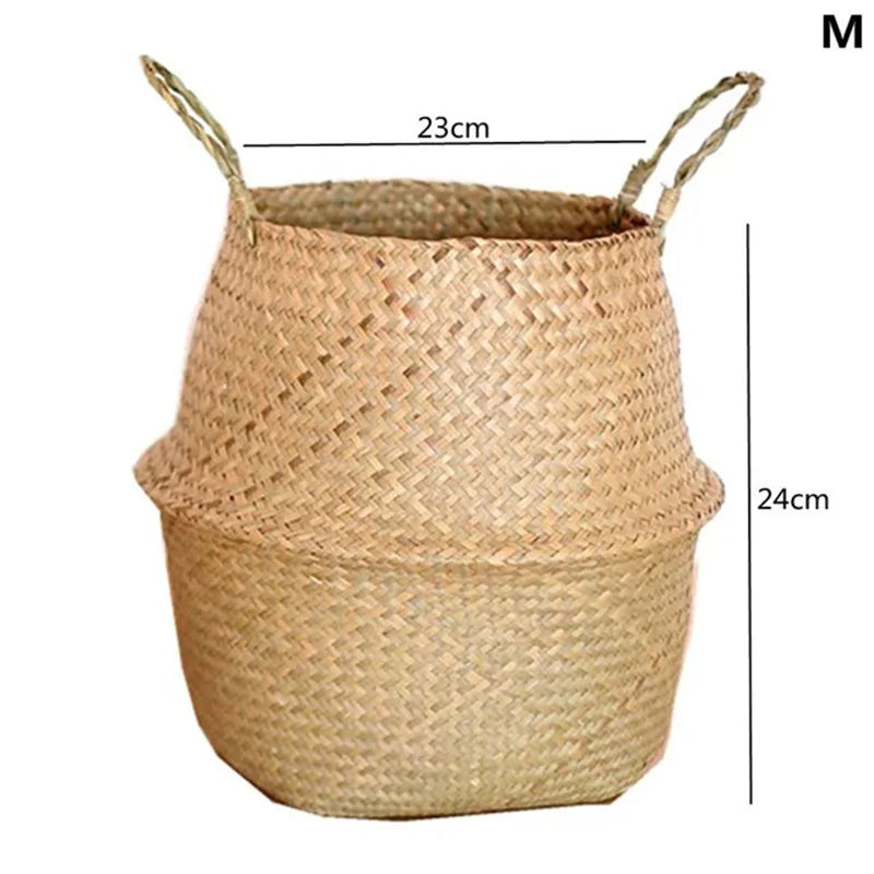 Straw Woven Plant Pot Basket
