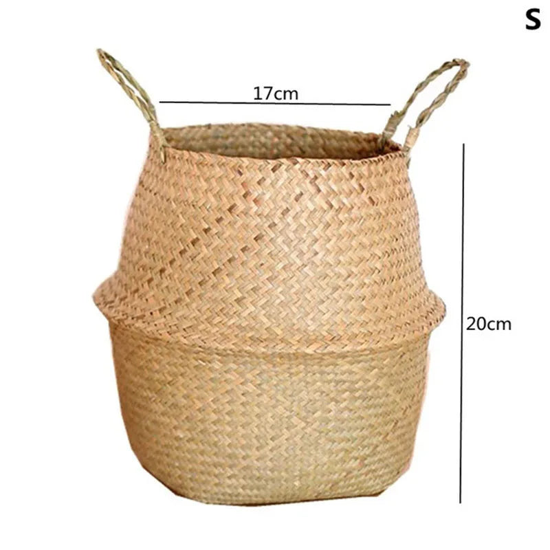 Straw Woven Plant Pot Basket