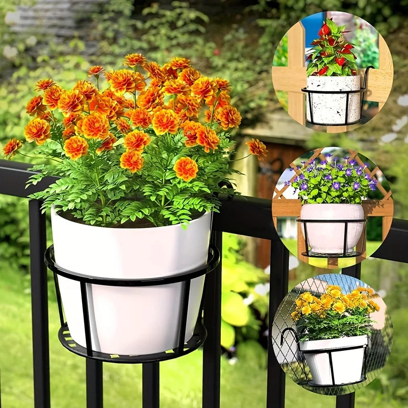 Iron Art Hanging Flower Pots 1/2/3 Pack