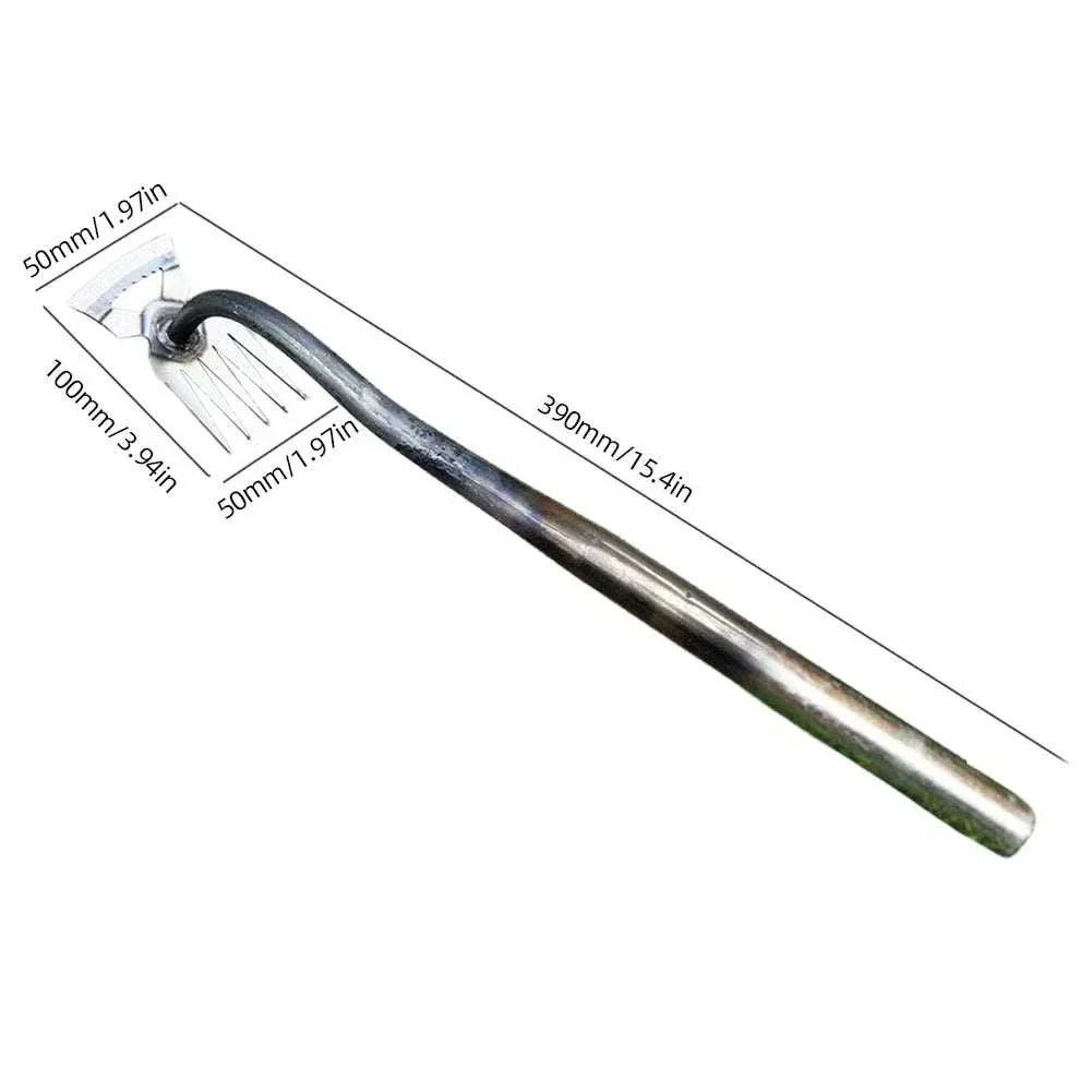 Heavy-duty multifunctional garden shovel with sharp flat blade