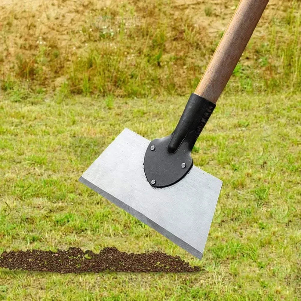 Heavy-duty multifunctional garden shovel with steel blade for digging and weeding