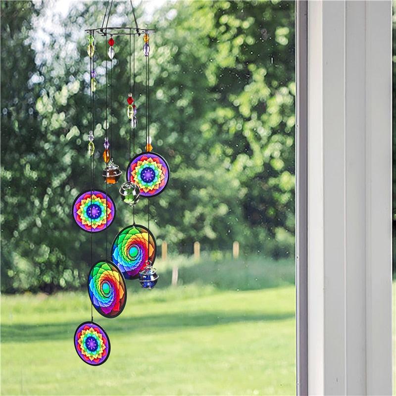 Memorial Wind Chimes Rainbow Maker Hanging Sun Catcher Decor