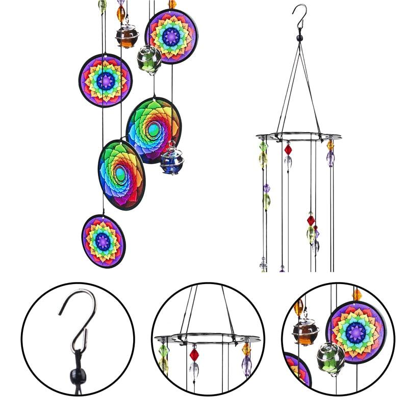 Memorial Wind Chimes Rainbow Maker Hanging Sun Catcher Decor