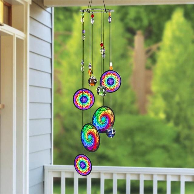Memorial Wind Chimes Rainbow Maker Hanging Sun Catcher Decor