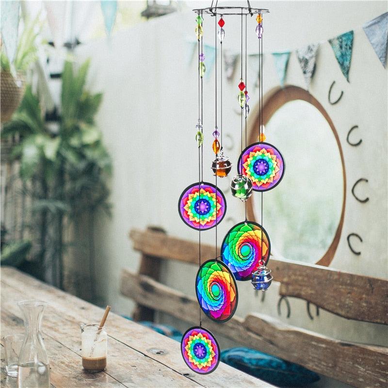 Memorial Wind Chimes Rainbow Maker Hanging Sun Catcher Decor