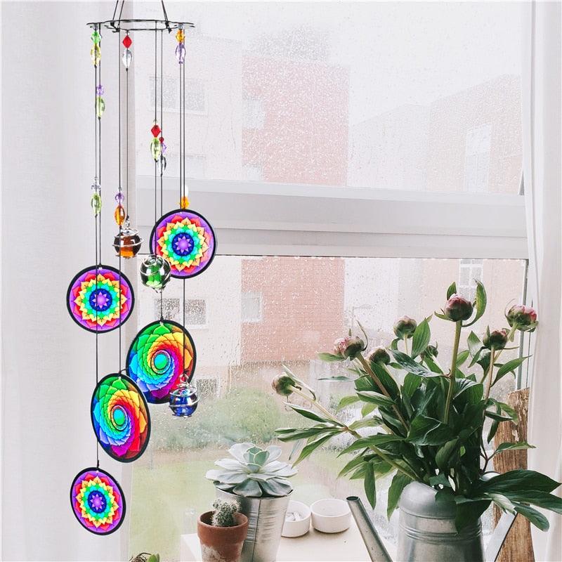 Memorial Wind Chimes Rainbow Maker Hanging Sun Catcher Decor