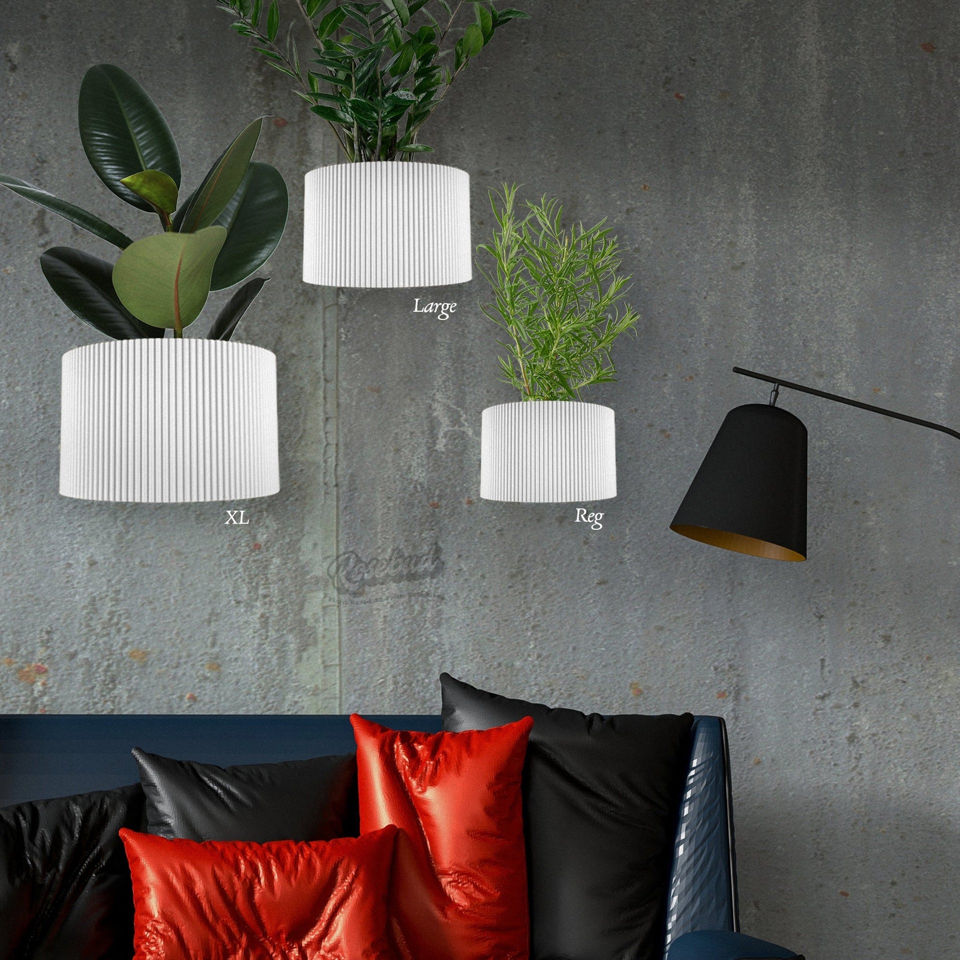Ribbed Wall Planter