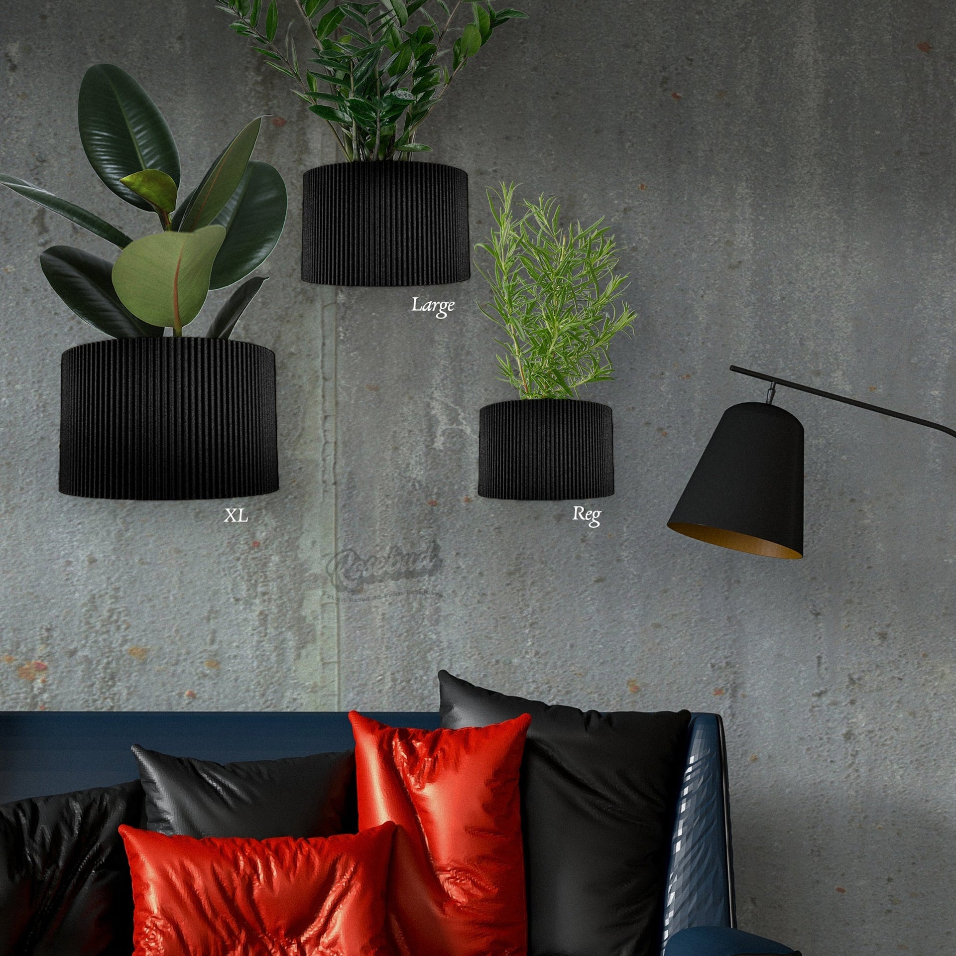 Ribbed Wall Planter