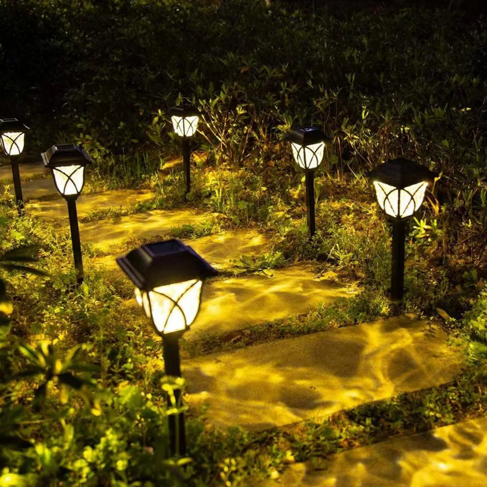 Solar Lawn Lights Set for Outdoor Garden