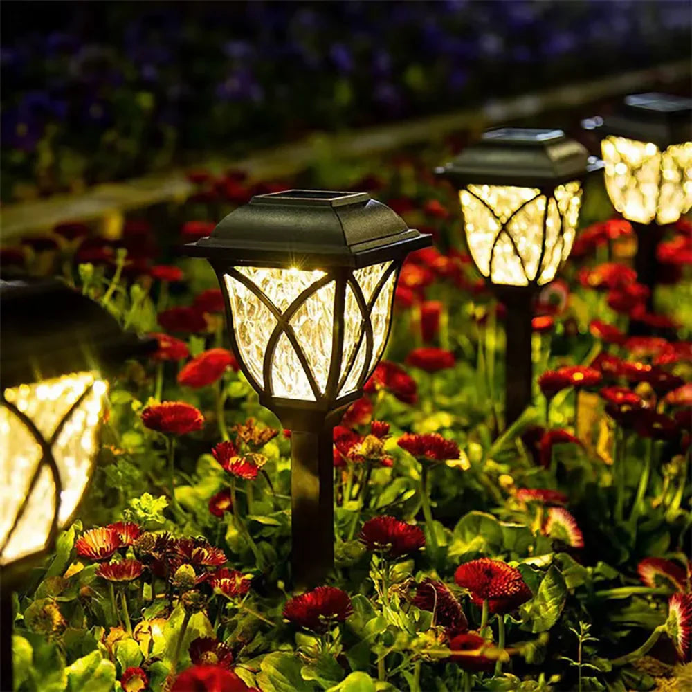 Solar Lawn Lights Set for Outdoor Garden