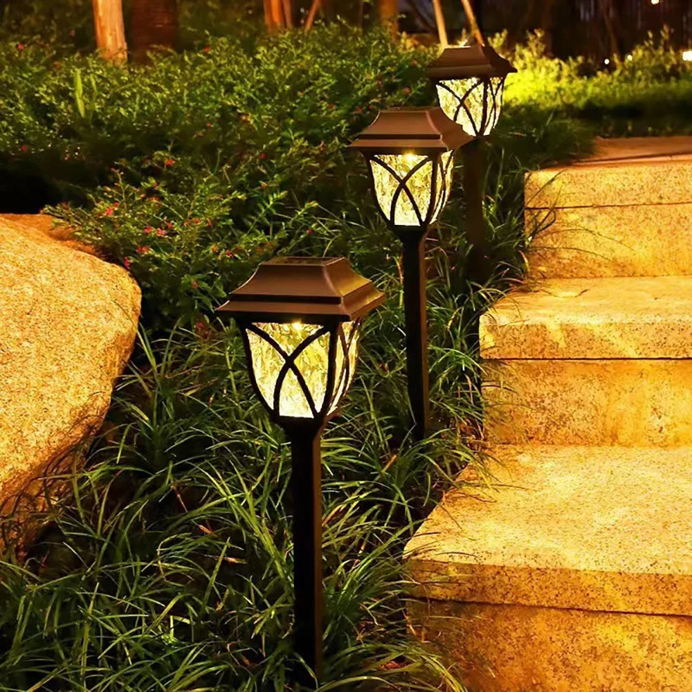 Solar Lawn Lights Set for Outdoor Garden